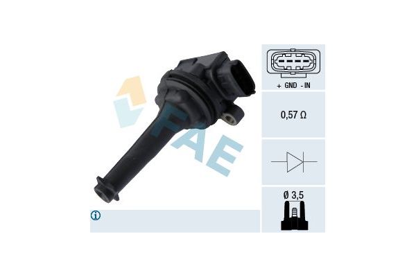 Ateşleme Bobini  Volvo V70 S.Wagon [Combi] (01.2000->)  FAE 80302