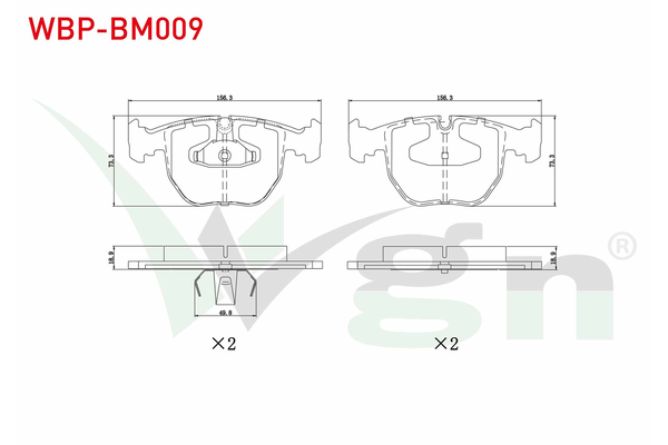 Fren Disk Balata Ön WGN WBP-BM009