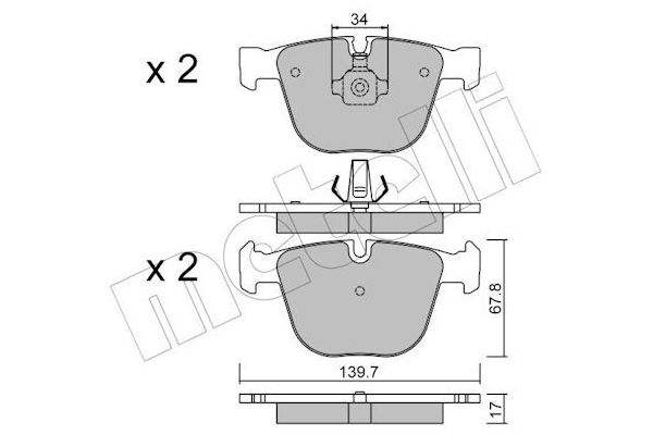 Fren Disk Balata Ön BMW M5 Serisi Touring (E61)(2007->)  MANDO MBF01CR0217