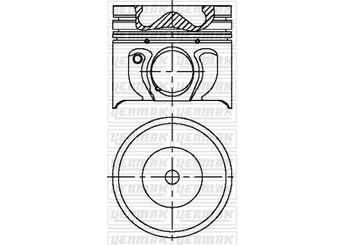 Piston  YENMAK 36-03459-000  3S7Q6K100 3S7Q 6K100 8772709 87-72709 1201216 1S7Q6K100CAA 3S7Q6K100DAA 1201213