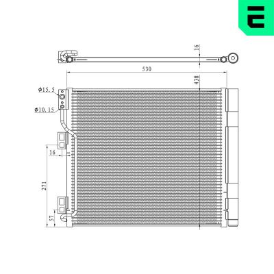 Klima Radyatörü  Nissan NV200 /Evalia (M20/M)(08.2009->)  ERA 667413