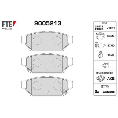 Fren Disk Balata Arka FTE 9005213