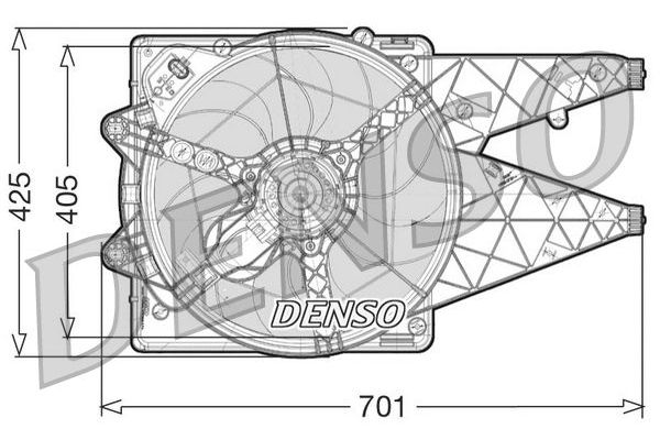 Radyatör Fan ve Motoru  DENSO DER09101