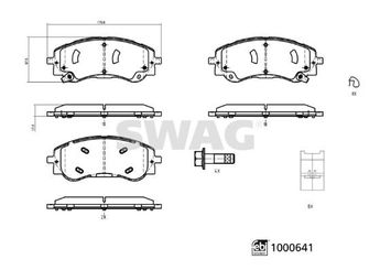 Fren Disk Balata Ön SWAG 33 11 3708  861598010