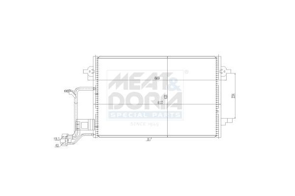 Klima Radyatörü  Audi S4 Avant (B5)(11.1994->)  MGA 82516