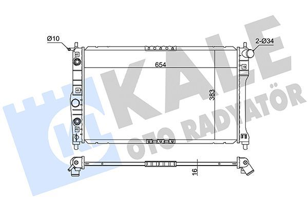 Su Radyatörü  Daewoo Nubira Limousine (1997->)  KALE 345880