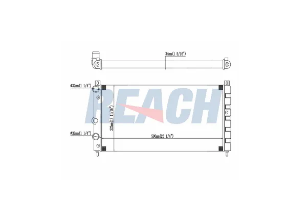 Su Radyatörü  Skoda Felicia Combi (795)(11.1994->)  MGA 80351