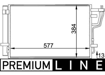 Klima Radyatörü  MAHLE AC 697 000P  VP6CTH19C600AD 976061H000