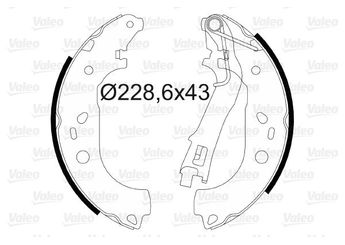 Fren Pabuçlu Balata Arka VALEO 564085  1605459 4241N8 4241-N8 4241P4 4241-P4 77364667