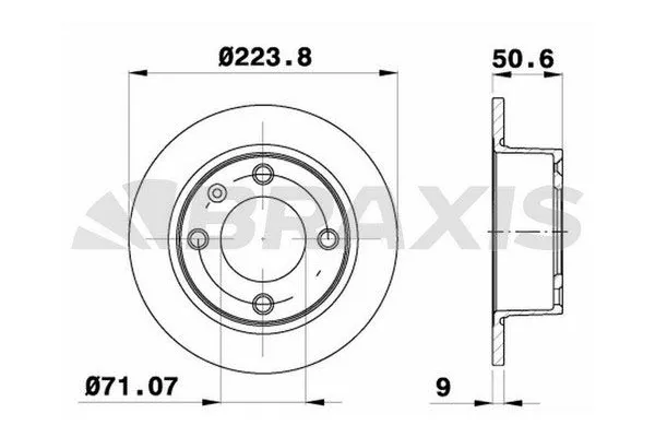 Fren Disk Ayna Arka Sağ ve Sol BRAXIS AE0282