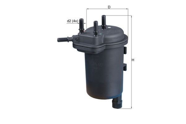 Yakıt Filtresi  Nissan Cube (Z12)(08.2009->)  MAHLE KL 430