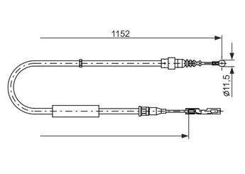 El Fren Teli Arka Sağ BOSCH 1 987 482 310  1987482310 8Z0609721A 8Z0 609 721 A 8Z0609722D 8Z0 609 722 D