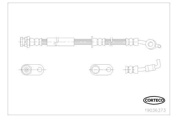 Fren Hortumu Ön Sağ Mazda 2 Sedan (DE)(06.2007->)  BREMBO T 49 069