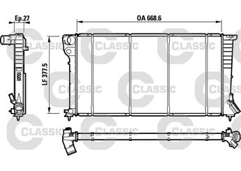Klima Radyatörü  VALEO 232620  133058