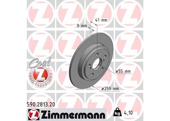 Fren Disk Ayna Arka Sağ ve Sol ZIMMERMANN 590.2813.20  4243152150 42431-52150