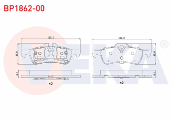 Fren Disk Balata Arka VEKA BP1862-00  
