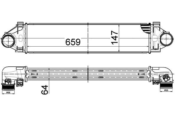 Turbo Radyatörü  Volvo S60 Cross Country (03.2015->)  MAHLE CI 521 000S