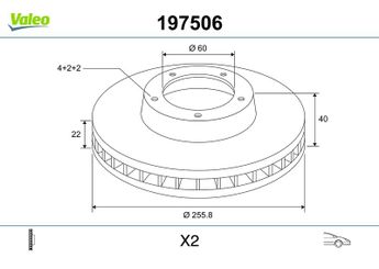 Fren Disk Ayna Ön Sağ ve Sol VALEO 197506  531168L00 5531168L00 55311-68L00