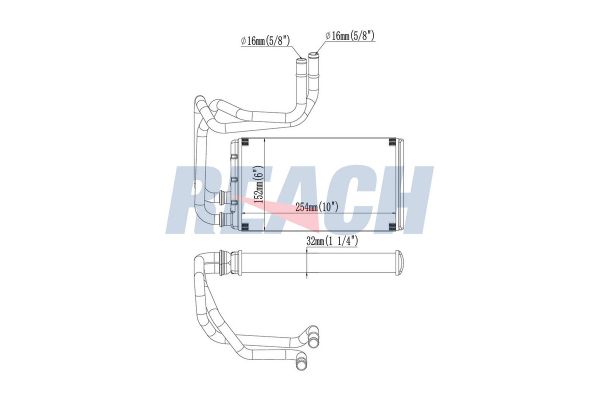 Kalorifer Radyatörü  Mercedes V -Sınıfı (447)(03.2014->)  ORİS KME915032