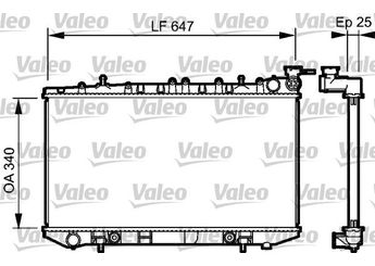 Su Radyatörü  VALEO 734152  2141062J00 2146062J00 21460-62J00 2146062J01 21460-62J01