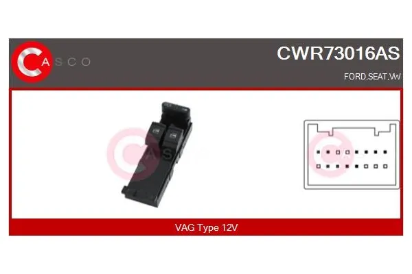 Cam Açma Düğmesi Ön Sol MCAR AN-413B