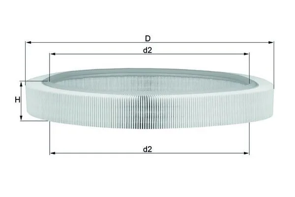 Hava Filtresi  Mercedes 190 Limousine (BM 201)(11.1982->)  MAHLE LX 61