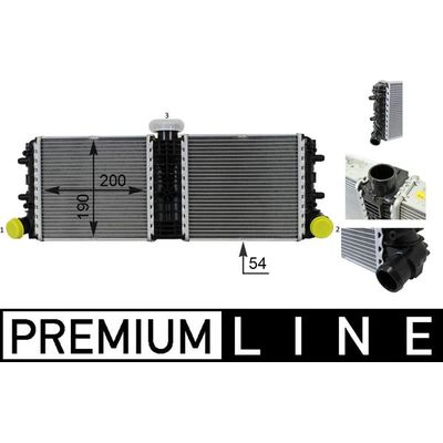 Su Radyatörü  Audi R8 Spyder/Cabrio (429)(02.2010->)  MAHLE CR 77 000P