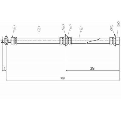 Fren Hortumu Ön Sağ veya Sol CAVO C800 215A