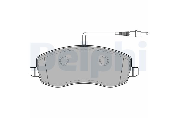 Fren Disk Balata Ön Fiat Ulysse (179)(09.2002->)  DELPHI LP2173