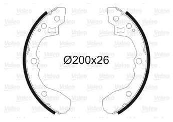 Fren Pabuçlu Balata Arka HATTAT 3032513  K30A2628Z K30B2628Z 0K30A-26-28Z