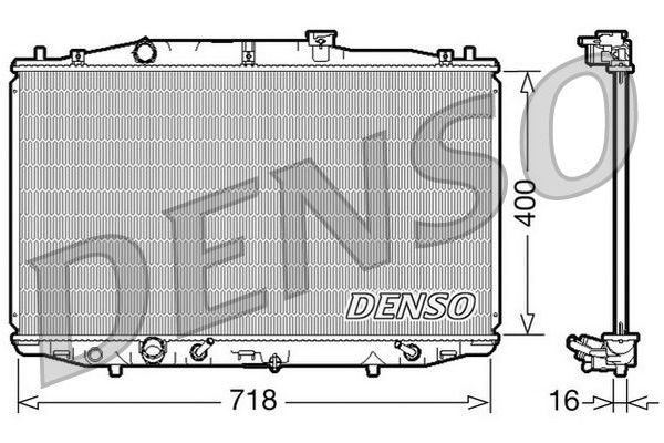 Su Radyatörü  DENSO DRM40024