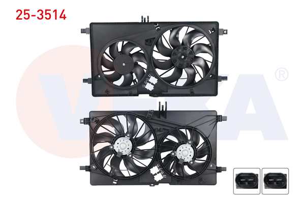 Radyatör Fan ve Motoru  Renault Master III Otobüs (02.2011->)  VEKA 25-3514