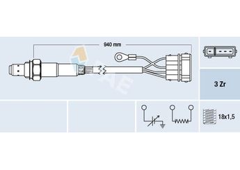 Oksijen (Lambda) Sensörü  FAE 77112  30906265J 030 906 265 J