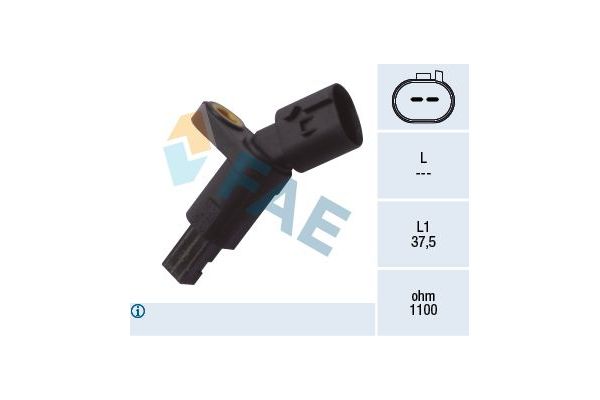 Abs Sensörü Arka Sol Volkswagen Caddy Pickup (9U7)(06.1996->2001)  FAE 78016