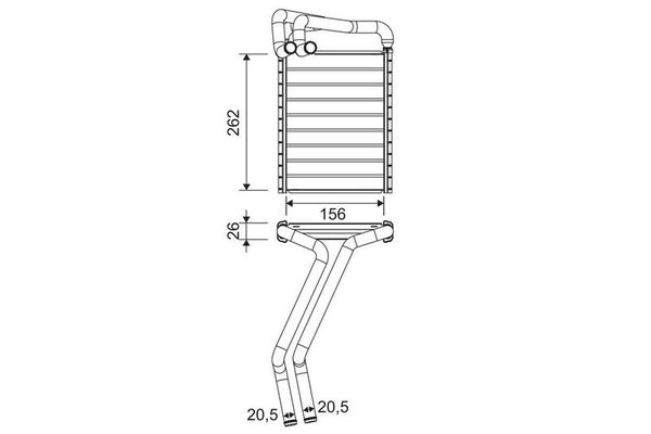 Kalorifer Radyatörü  Hyundai Tucson (TL)(09.2015->)  VALEO 811655