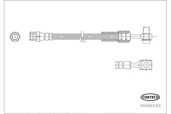Fren Hortumu Arka Sağ veya Sol FROW 703.1112.004