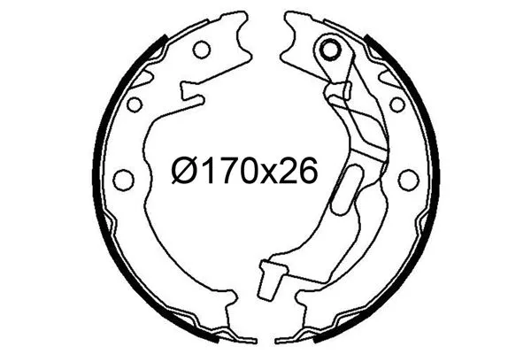 Fren Pabuçlu Balata Arka Chevrolet Evanda (2005->)  VALEO 564246