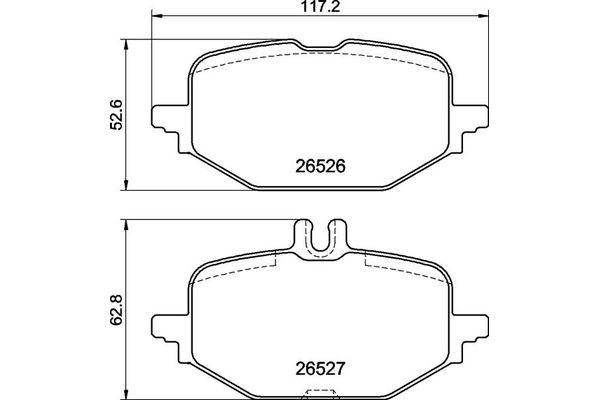 Fren Disk Balata Arka Mercedes E -Serisi Sedan (BM 214)(06.2023->)  BREMBO P 50 172