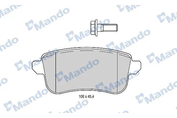 Fren Disk Balata Arka Renault Megane IV Grandtour (06.2016->)  MANDO MBF015295