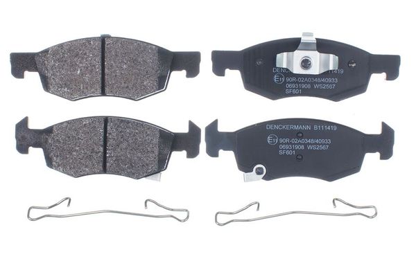 Fren Disk Balata Ön Opel Corsa E (2014->)  MANDO 015296