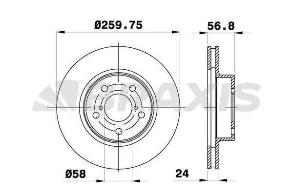 Fren Disk Ayna Ön Sağ ve Sol BRAXIS AE0450