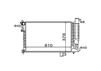Su Radyatörü  MAGNETI MARELLI 359000300190  55174187 1301K1 1301.K1 1301TH 1301.TH 1301TT 1301.TT 1301TX 1301.TX 9624765580 96 247 655 80