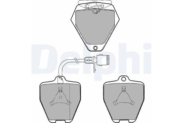 Fren Disk Balata Ön Audi S4 Sedan (B5)(11.1994->)  DELPHI LP1024