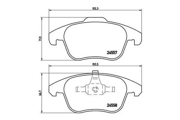 Fren Disk Balata Ön Opel Corsa F / Corsa-e F (2019->)  BREMBO P 61 086