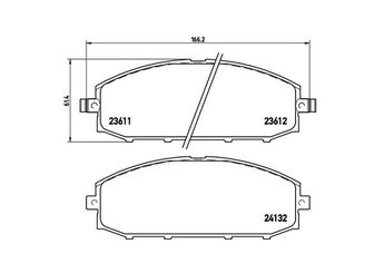 Fren Disk Balata Ön MAGNETI MARELLI 363700456041  41060VB290 41060VB291 41060VC091 41060VC290 41060VC291 AY040NS083 AY040NS092 AY040NS136 D1060MB000 D1060MB00A D1060VC091 D1060VC290 D1060VC291 D1060VS21A