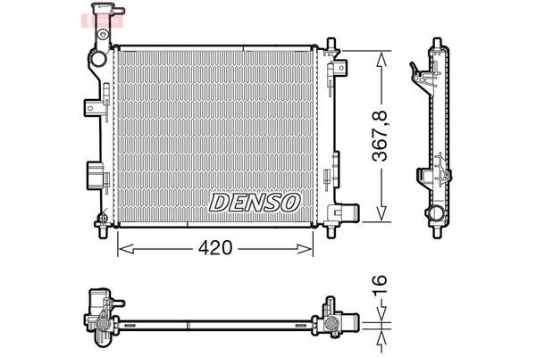 Su Radyatörü  DENSO DRM43005