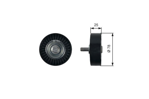 Vantilatör Kayış Gergi Rulmanı  Lancia Phedra (180)(2002->)  GATES T36412