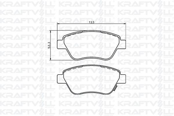Fren Disk Balata Ön Fiat Doblo (223) Cargo/Combi (08.2005->)  KRAFTVOLL 07010043