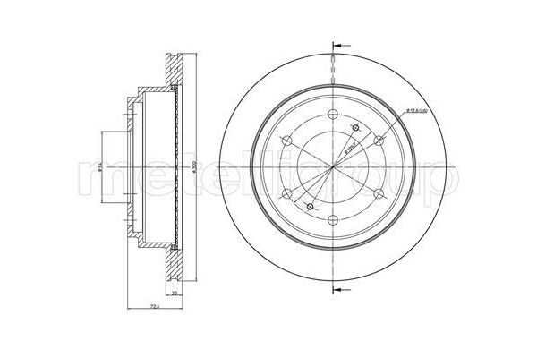 Fren Disk Ayna Arka Sağ ve Sol Mitsubishi Pajero (V80/V90)(2007->)  PSA ORJINAL 2307.78