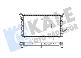 Su Radyatörü  KALE 159100  1711750797 8200306483 8200 306 483